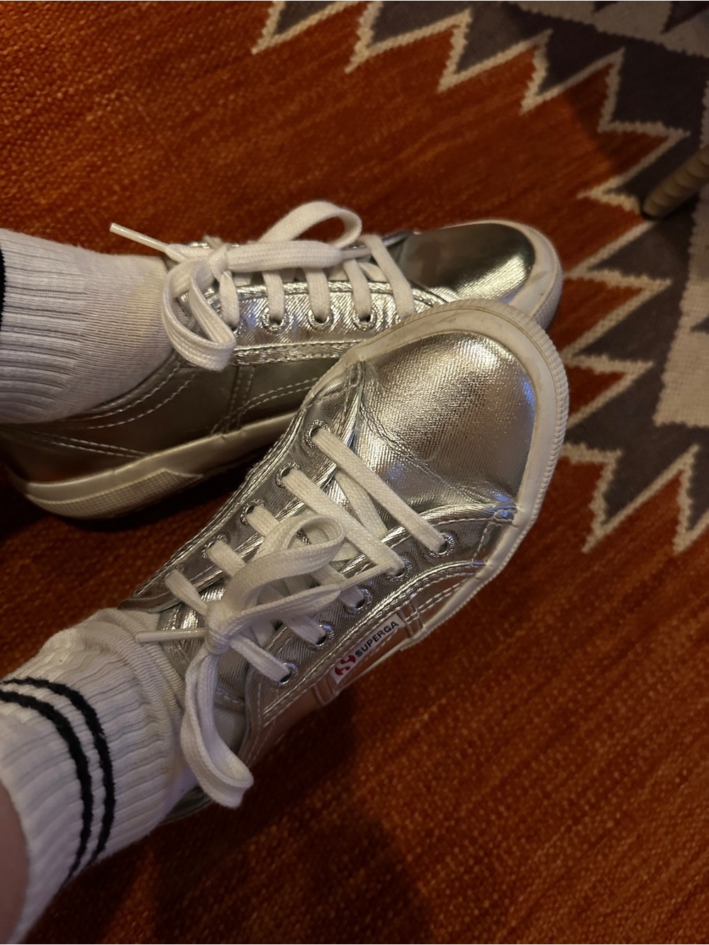 Superga silver sneakers